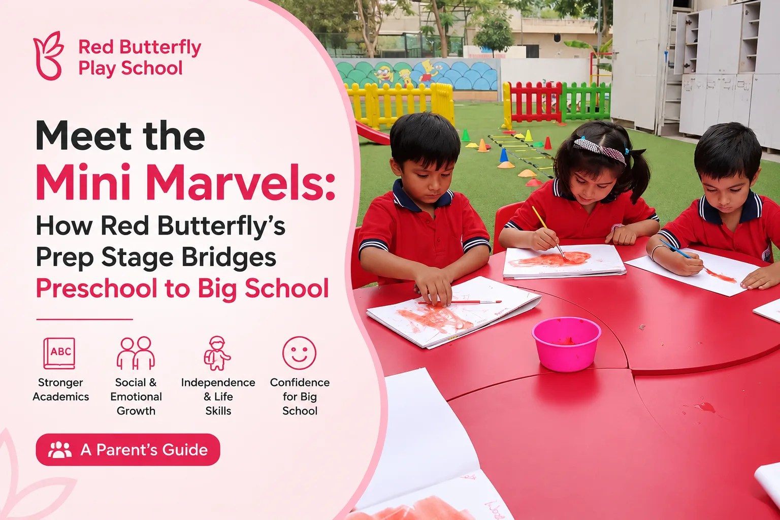 Mini Marvels Prep stage children at Red Butterfly Play School & Day Care, Sector 89, Gurugram