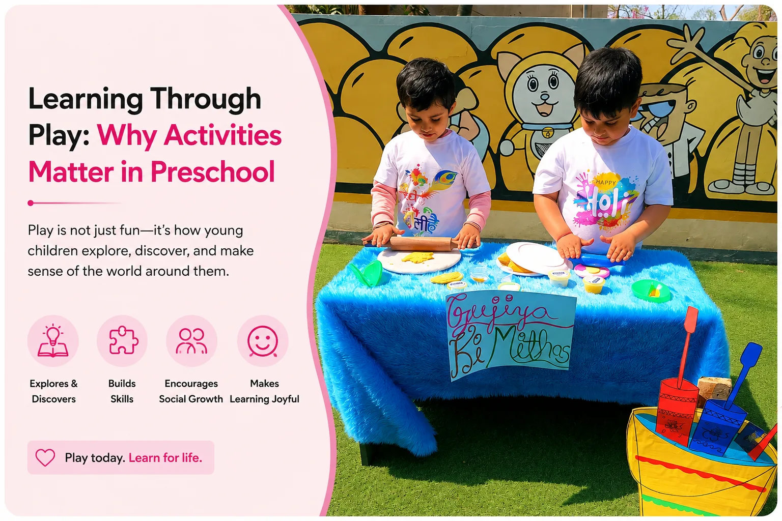 UKG children preparing for their transition to Grade 1 at Red Butterfly Play School, Sector 89, Gurugram